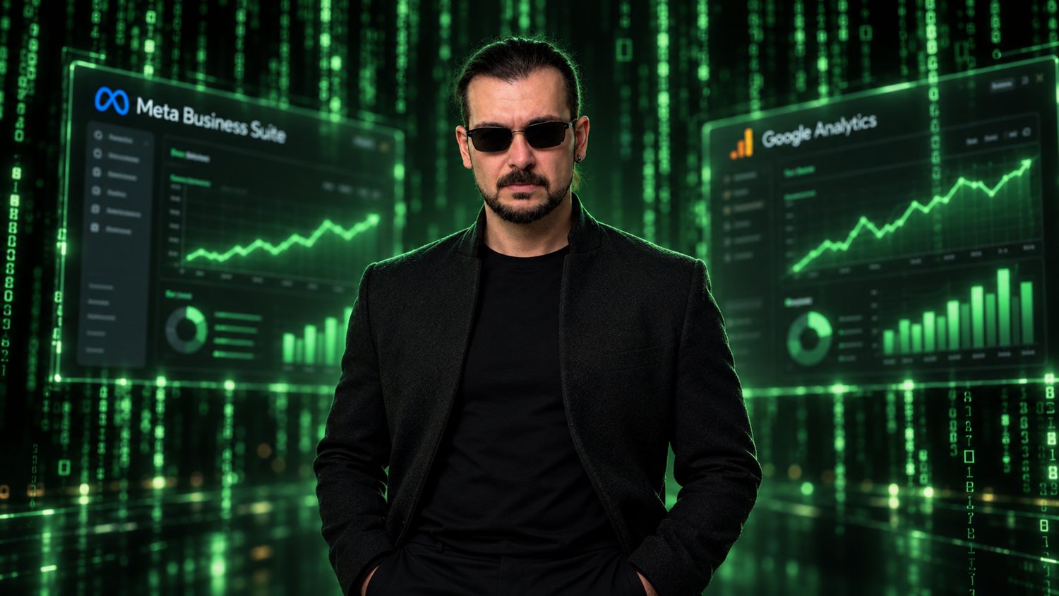 Analitik panoları önünde Serhat Şenkal